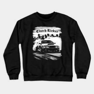 Clutch Kicker Burnout Car Sideways Drifting Crewneck Sweatshirt